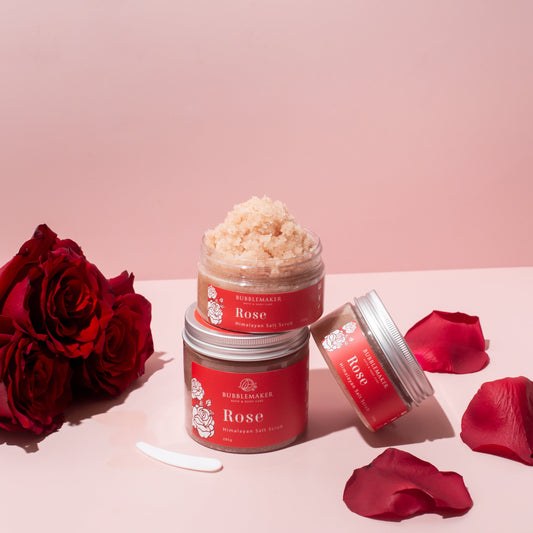 Natural Body Nourishing Himalayan Salt Scrub - Rose
