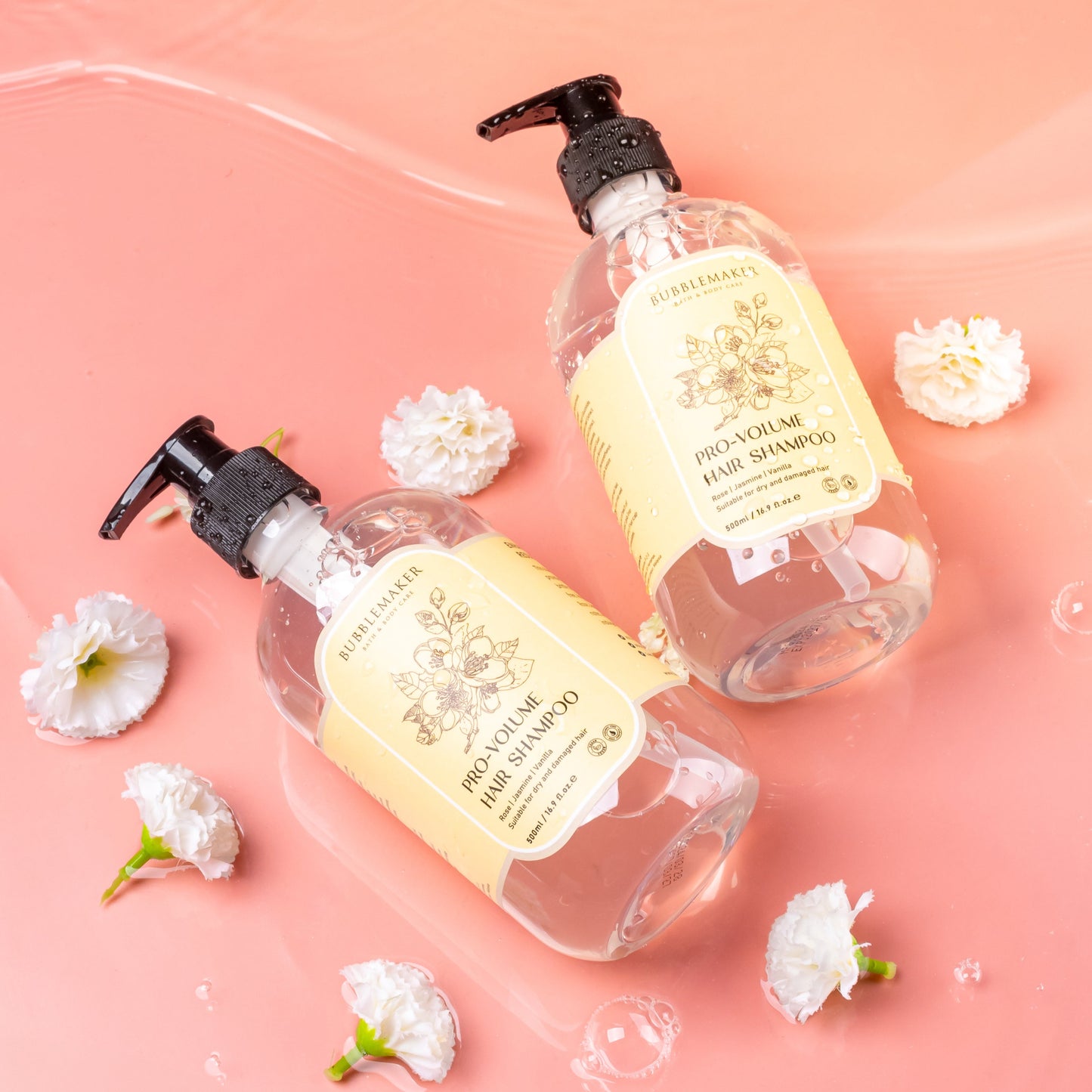 Pro-Volume Hydrolyzed Keratin Hair Shampoo with Floral Scent | Suitable for Dry and Damaged Hair | 500ml