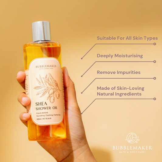 Shea Body Shower Oil - French Almond