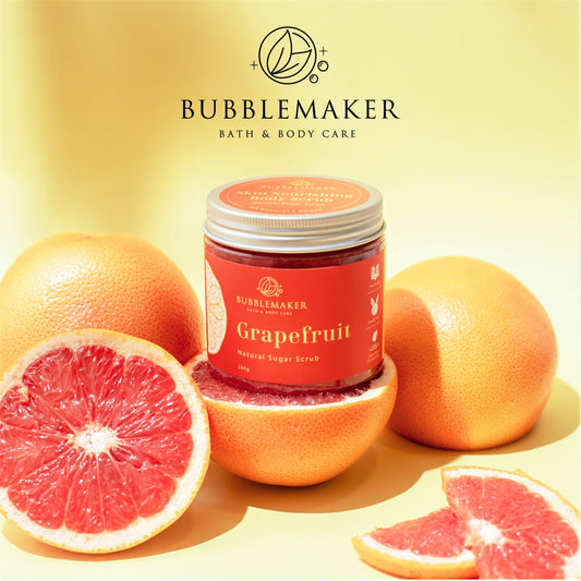 Natural Skin Nourishing Body Sugar Scrub - Grapefruit