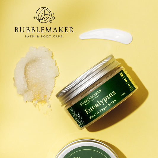 Natural Skin Nourishing Body Sugar Scrub - Eucalyptus