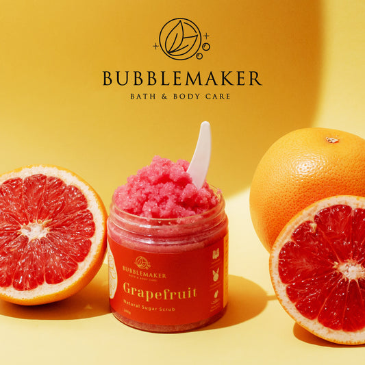 Natural Skin Nourishing Body Sugar Scrub - Grapefruit