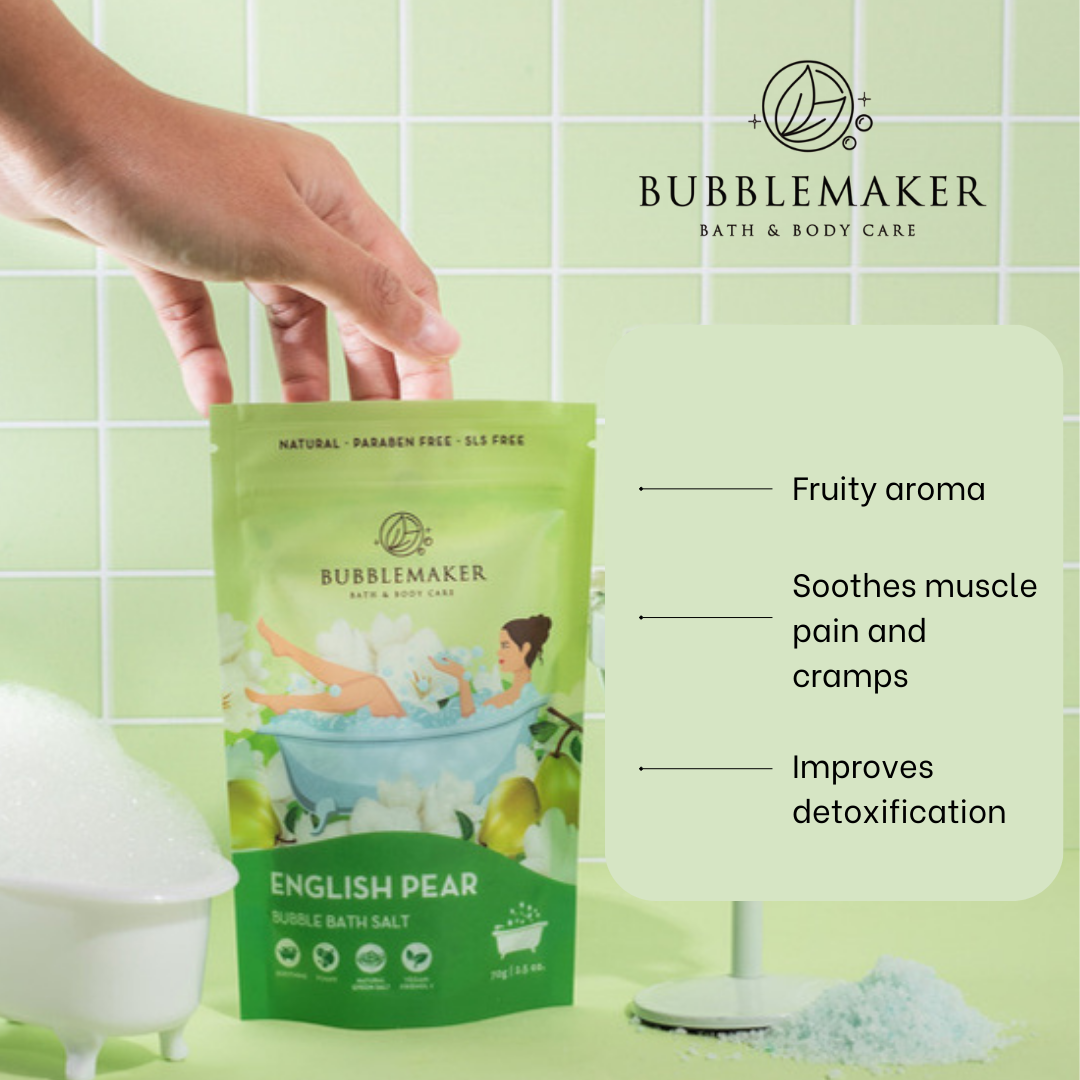 Bubble Bath Soak in Natural Epsom Salt [Travel Pack Edition]