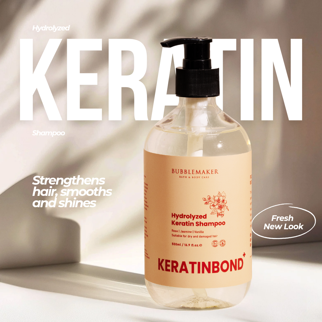 Pro-Volume Hydrolyzed Keratin Hair Shampoo with Floral Scent | Suitable for Dry and Damaged Hair | 500ml