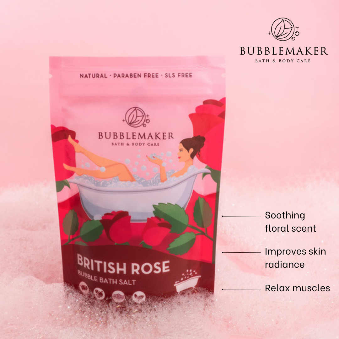 Bubble Bath Soak in Natural Epsom Salt [Travel Pack Edition]