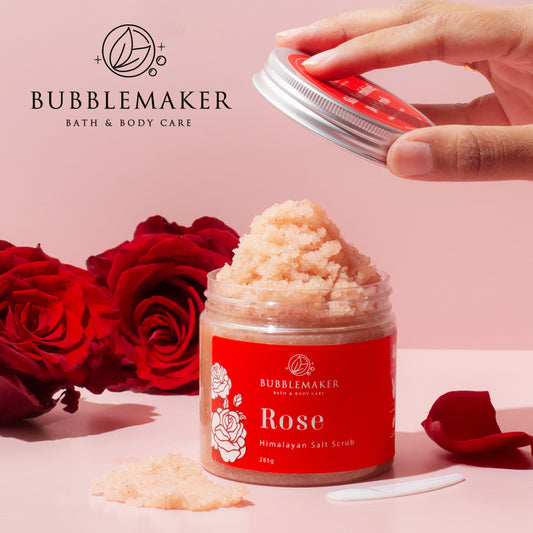 Natural Body Nourishing Himalayan Salt Scrub - Rose